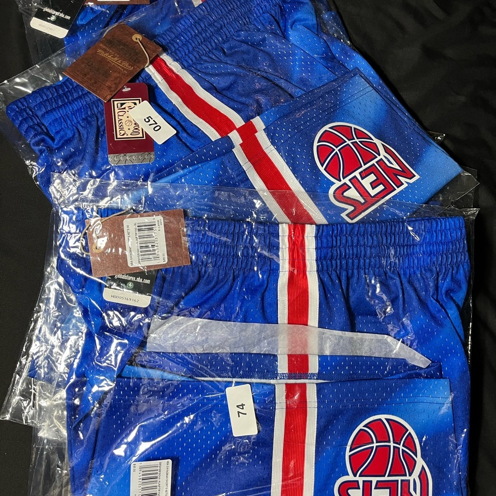 Mitchell & Ness Throwback Nets Athletic Shorts